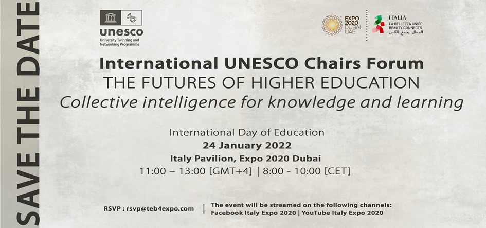 International UNESCO Chairs Forum on the Futures of Higher Education on 24 January 2022.