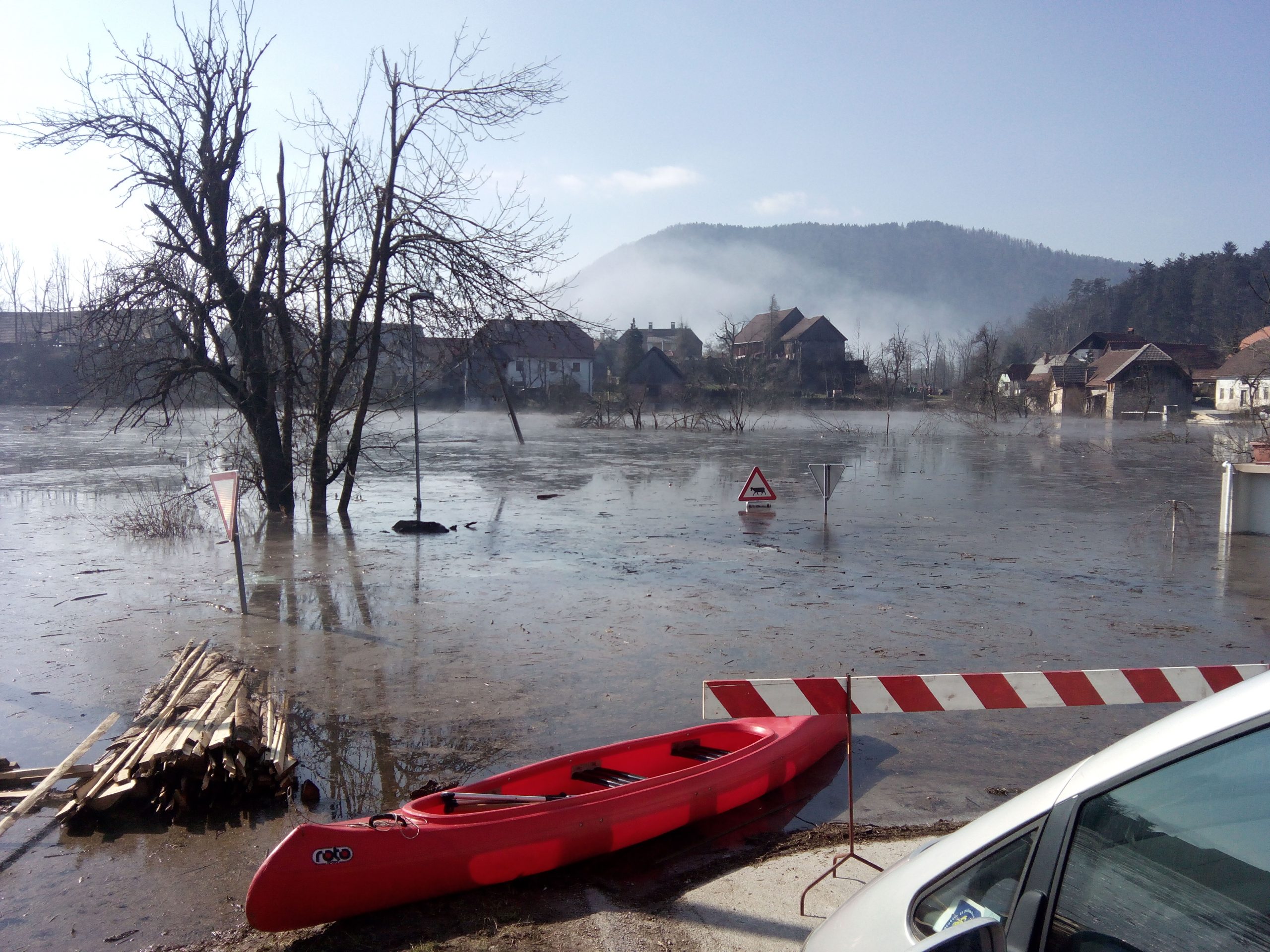 The Mura River in Slovenia - photo by A. Koren.